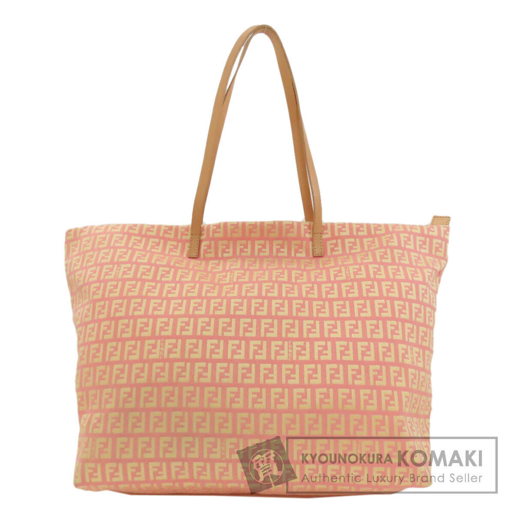 Fendi Zucchino Canvas Bag Tote Black